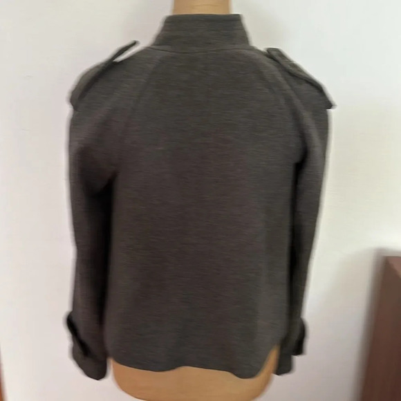 Rebecca Taylor  0 wool military style jacket metal buttons great pre owned cond - Picture 3 of 6